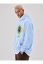 Unisex Brazil Brasil 10 Football Printed Oversize Hooded Sweatshirt with Kangaroo Pocket - 2