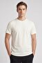 Men Crew Neck Short Sleeve Solid T-Shirt, Off White