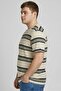 Men Crew Neck Short Sleeve Stripe T-Shirt, Multicolor - 3
