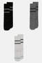 Men 3 Pairs Brand Logo Crew Socks, Multicolor - 2