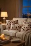 Nature Wreath Punch Embroidered 3-Piece Throw Pillow Cover Set - 2