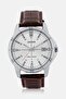 Men MTP-V004L-7CUDF Leather Analog Watch 38 mm, Brown