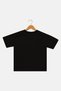 Kids Boy Graphic Print Short Sleeve T-Shirt, Black - 3