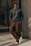 Smoked Loose Fit Comfortable Men's Sweatshirt - 6