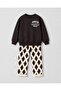 Boy's Printed Sweatshirt and Patterned Trousers Top and Bottom Set