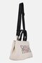 Women Brand Logo Handbag, Off White - 3