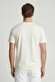 Men Crew Neck Short Sleeve Solid T-Shirt, White - 4