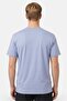 Men Crew Neck Short Sleeve Solid T-Shirt, Dusty Blue - 4