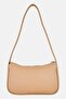 Women Brand Logo Shoulder Bag, Beige - 4