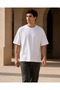 Pigeon Backgammon Printed White Oversize Design T-Shirt - 4