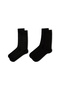 Set of 2 Patterned Bamboo Blended Thin Socks - 2