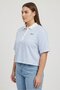Women Regular Fit Short Sleeve Stripe Polo Shirt, Multicolor - 3