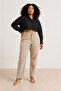 Women's Plus Size Beige Mom Jeans
