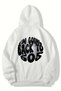 Unisex Oversize I'M Going Back to 505 - Arctic Monkeys Hoodie (White)