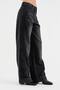Women's Palazzo Fit Design Jeans with Side Stripes and Accessory Details - 3