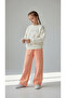 Girl's Heart Embroidered Tracksuit Set, 3 Thread Embroidered Top and Bottom Set, Ages 3-7 - 3