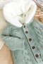 Knitwear Knitted Welsoft Lined Hooded Winter Baby Girl and Boy Jumpsuit - 4