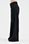 Women's Palazzo Fit Design Jeans with Button Detail on the Front - 4