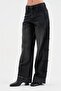 Women's Palazzo Fit Design Jeans with Side Stripes and Accessory Details