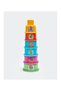 Baby Educational Bultak Toy 12 Pieces – Colorful Cylinder Stacking Tower and Shape Matching Set - 2