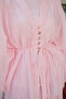 Women's Gold Shepherd Button Detail Lined Suit Pink - 5