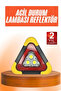 Reflector Solar Powered Portable Portable Emergency Safety Light Car Emergency Warning Light - 2