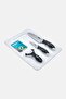 4 Pieces Cutting Board With Knife Set, Grey - 2