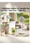 16 Inch Stand Fan, Floor Fan 60W with 3 Mode/Speed, 7 Leaf Blade, 4 Adjustable Height & Tilt - FD13W- White - 6