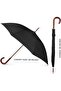 Totes Automatic Opening Stick Umbrella, 1.2m, Black, One Size - 6