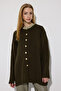 Gold Buttoned Long Cardigan - 2