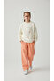 Girl's Heart Embroidered Tracksuit Set, 3 Thread Embroidered Top and Bottom Set, Ages 3-7