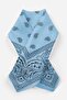 Shawl Patterned Square Cotton Bandana Scarf - 2