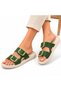 Gold Buckle Detailed Thick Sole Daily Comfortable Slippers
