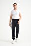 Navy Blue Men's Zippered Pocket Jogger Sweatpants - 5