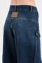 Women's Balloon Fit Design Jeans with Folded Front Detail and Side Pockets - 7