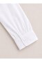 Girls Long Sleeve Collared Shirt- White - 5