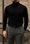 Men's Premium High-Neck A.Black Knitwear Sweater