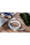 كيبل شحن ونقل بيانات مضفر من طرف USB-A إلى USB-C، بقدرة 3 أمبير 15 واط كحد أقصى وسرعة نقل بيانات 480 - 6