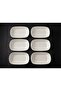 6 Pieces White Melamine Boat Plate 14x10cm Medium Size Salad Plate