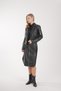 Women's Leather Skirt-Jacket Set - 5
