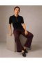 Premium Women's Polo Collar Soft Textured Knitwear Blouse, Size S m L Fitted