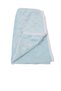 Minky blanket, blue pattern, hearts - 2