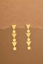 Modern Gold Earrings with Geometric Detail