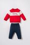 Baby Boy Printed Red Long Sleeve Pajama Set Usb3175-C-V1