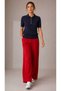 Premium Women's Polo Collar Soft Textured Knitwear Blouse, Size S m L Fitted - 3