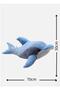 Blue Dolphin 70cm Cute and Comfortable: Plush Sleeping Pillow and Hugging Companion Decorative Toy - 2