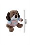 Smile Dog Light Brown 40cm Cute and Comfortable: Plush Sleeping Pillow and Hugging Companion Decorative - 2