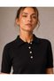 Premium Women's Polo Collar Soft Textured Knitwear Blouse, Size S m L Fitted - 6