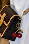 Unique Shiny Cherry-Shaped Keyring Charm