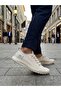 Ba0248 Cream Flexible Lace-Up Ultra Light Breathable Sneaker Shoes - 6